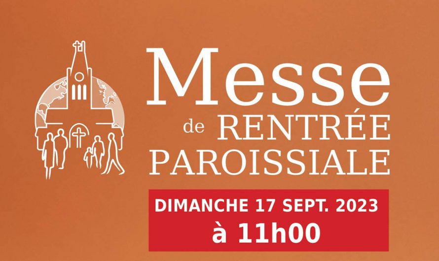 9-10 sept. 2023 – Annonces et agenda hebdo