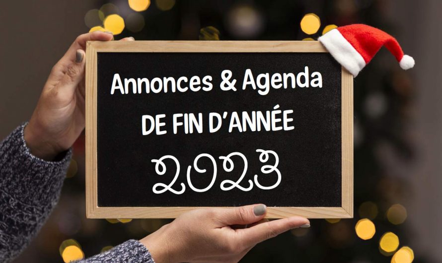 23-24 décembre 2023 – Annonces et agenda hebdo