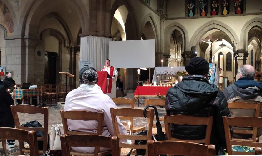 Veille de la « Fête de saint Denis » dans l’église